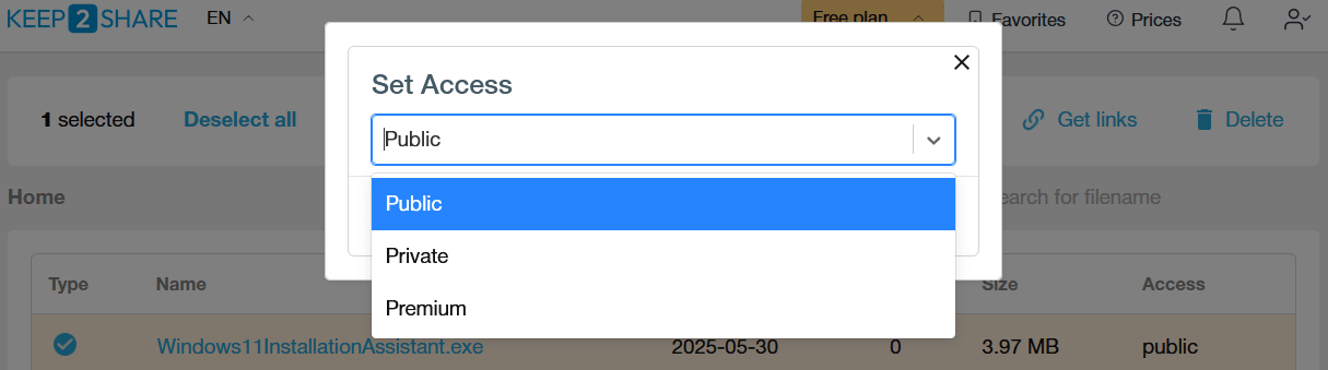 Keep2share Share Files in Organized Folders