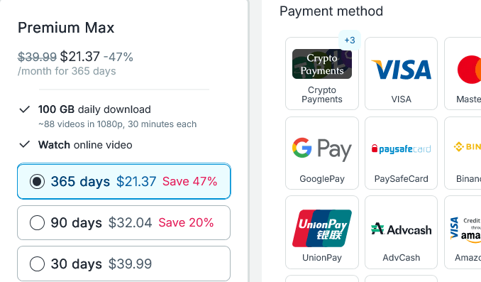 Select Your Subscription Duration