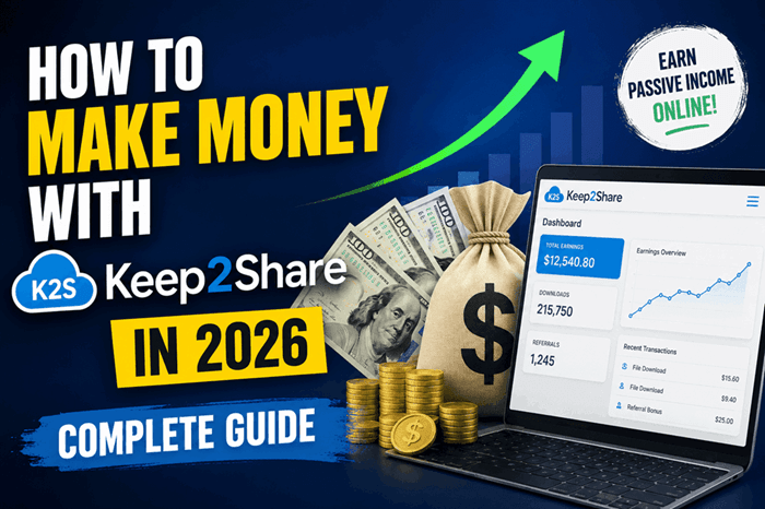 How to Make Money with Keep2Share in 2026  Complete Guide